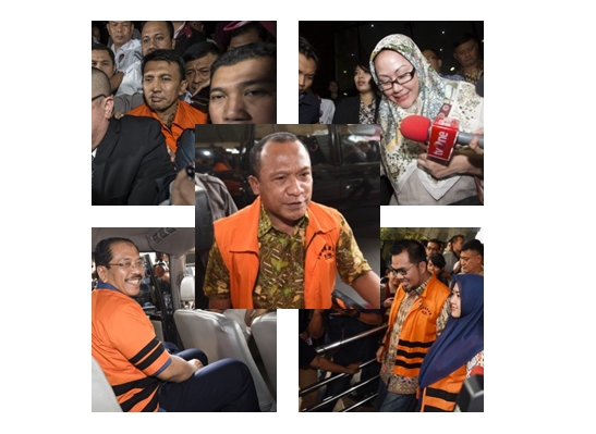Wajah Kepala Daerah Tersangkut Korupsi