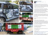 Pria Ini Ngamuk di Facebook Mobilnya Ditabrak Truk Pertamina