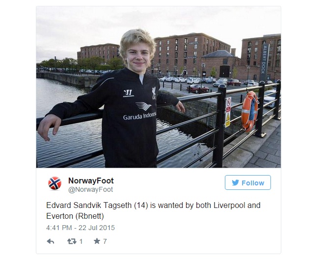 Liverpool Rebut Wonderkid Norwegia dari Manchester United