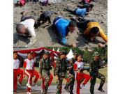 Latihan Paskibraka Jelang HUT RI Ke-70