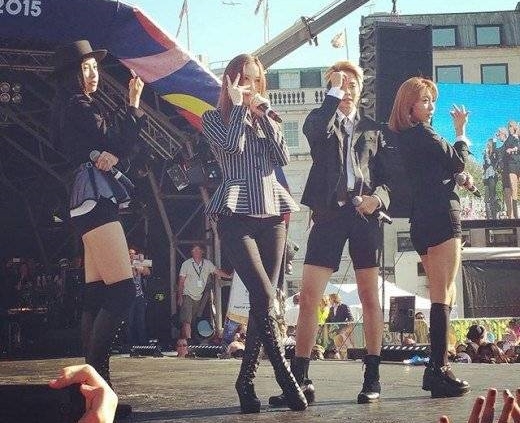 Meski Tanpa Sulli, f(x) Sukses Hibur Fans di Acara '2015 London Korean Festival'