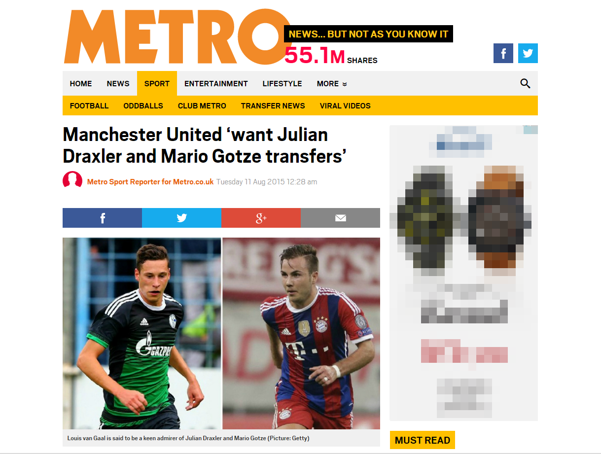 Louis van Gaal Incar Julian Draxler dan Mario Gotze Sekaligus