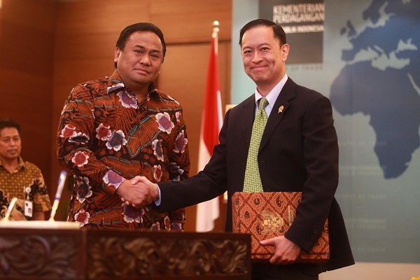 Sertijab Menteri Perdagangan dari Rahmat Gobel ke Thomas Lembong