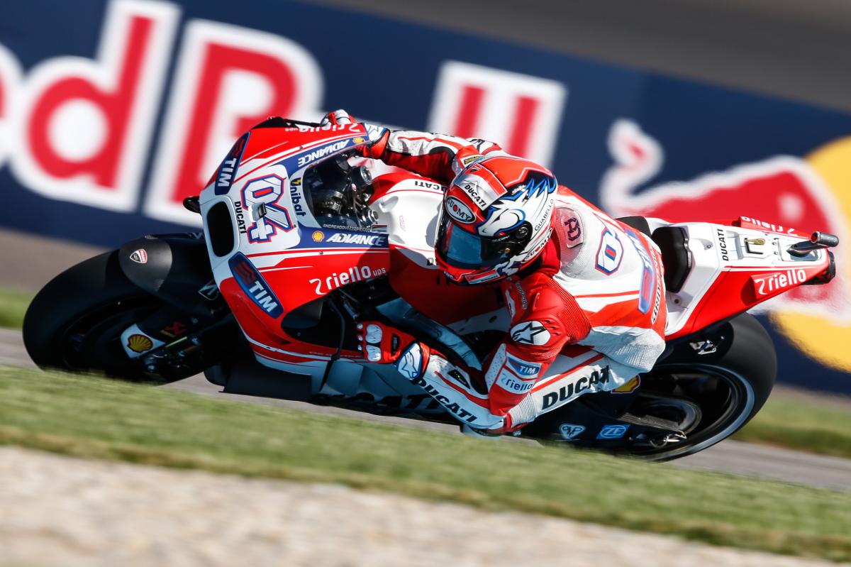 Andrea Dovizioso Tak Beruntung di GP Indianapolis