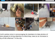 Kritik Pemerintah, Serikat Polisi New York Koleksi Foto Gelandangan