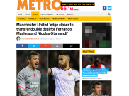 Manchester United Incar Fernando Muslera dan Nicolas Otamendi