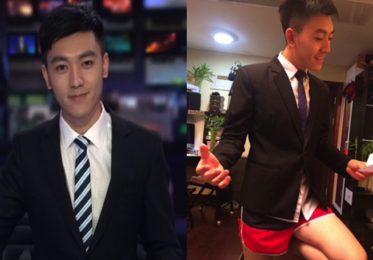 Tingkah Konyol Penyiar Berita Ganteng Bercelana Pendek