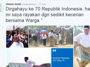 Kebahagian Ridwan Kamil Saat Rayakan HUT RI Ke-70 Bersama Warga