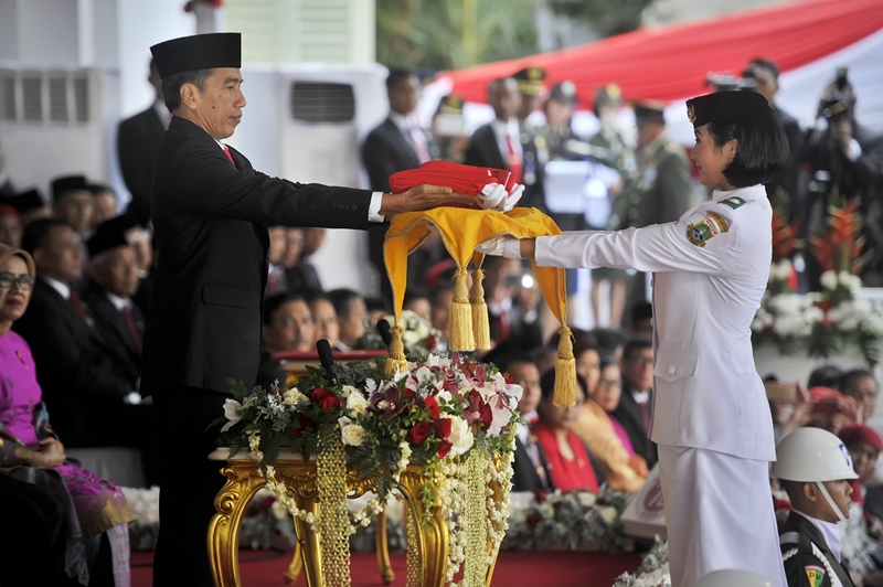 Maria Felicia Gunawan, Paskibraka Cantik Pembawa Baki Bendera Pusaka