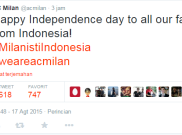 AC Milan: Selamat Hari Kemerdekaan Indonesia