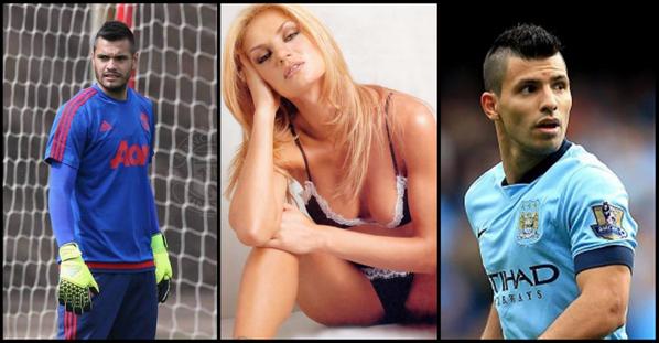 Heboh! Istri Kiper Man United Bercumbu Dengan Aguero?