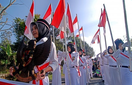 Kemeriahan Pawai HUT RI ke-70