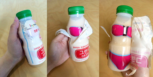 Kemasan Botol Minuman Bentuk Bikini yang Menggoda