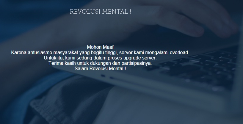 Apa Kabar Situs Web Revolusi Mental?