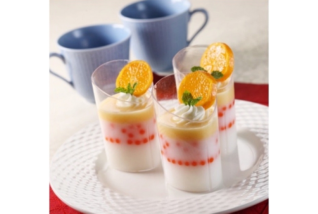 Bubble Puding Leci Saus Jeruk ala Farah Quinn