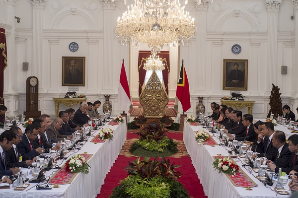 Pertemuan Bilateral Jokowi dengan PM Timor Leste
