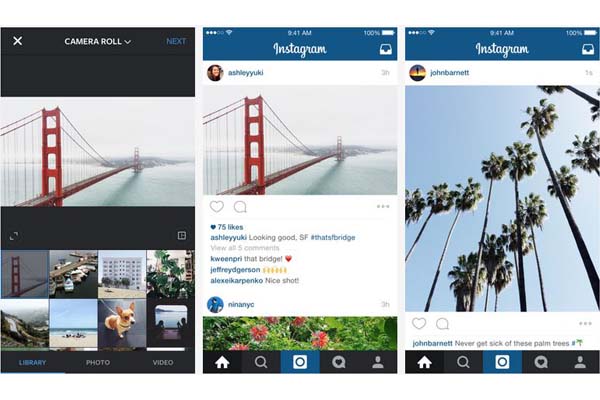 Instagram Kini Mendukung Foto Lanskap dan Portrait