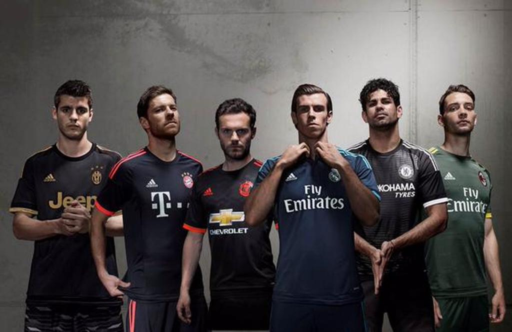 Adidas Luncurkan Jersey Ketiga Enam Klub Eropa Musim 2015/16