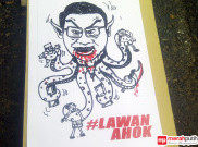 Unjuk Rasa ‘#LawanAhok’, Ahok Digambarkan seperti Monster Gurita