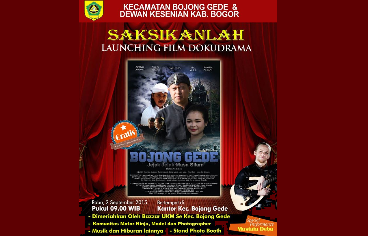 Launching Film Dokudrama Sejarah Bojong Gede Bakal Dimeriahkan Band Debu