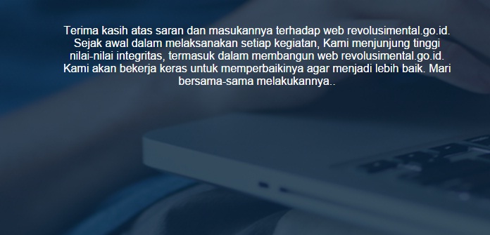 Situs Web Revolusi Mental Terblokir Seminggu