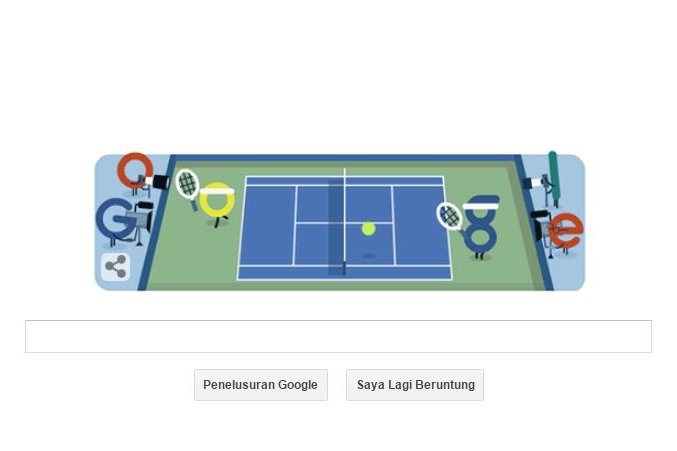 Google Doodle Rayakan Awal Kejuaraan Tenis Terbuka AS 2015