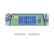 Google Doodle Rayakan Awal Kejuaraan Tenis Terbuka AS 2015