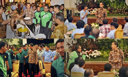 Presiden Undang Para Pengemudi Kendaraan Umum di Istana