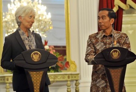 Pertemuan Presiden Jokowi dengan Direktur IMF