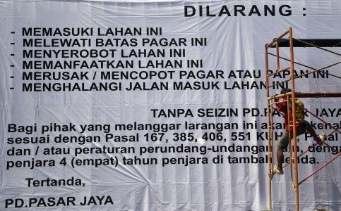 Pasar Benhil Bakal Disulap Jadi Pasar Modern 