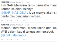 Tim SAR Indonesia Siap Bantu Pencarian Korban Kapal Tenggelam di Malaysia
