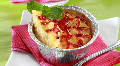 Puding Nasi Panggang Vanilla Buatan Rumah