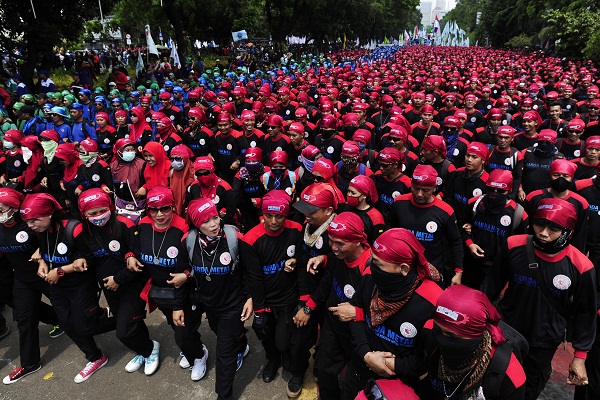 Demo Buruh Ancam Aksi Mogok Nasional Berlanjut