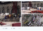 Korban Jatuhnya Crane di Masjidil Haram Jadi 107 Orang