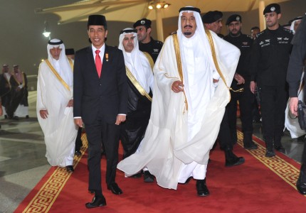 Jokowi Bersama Raja Arab Saudi Salman bin Abdulaziz Al Saud