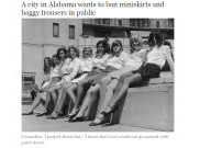 Kota di Alabama Larang Warga Perempuannya Pakai Rok Mini