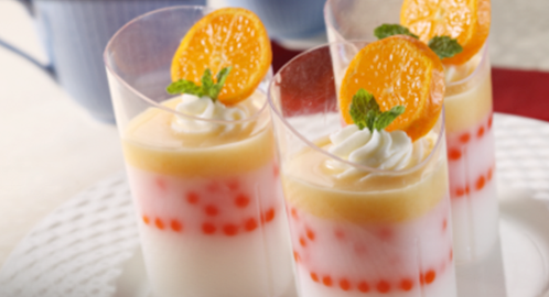 Resep Bubble Puding Leci Saus Jeruk