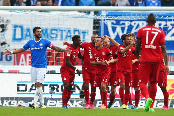 Hajar Darmstadt, Bayern Munchen Kudeta Borussia Dortmund