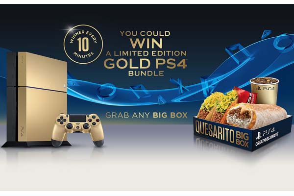Dapatkan Limited Edition Gold PS4 dengan Membeli Taco