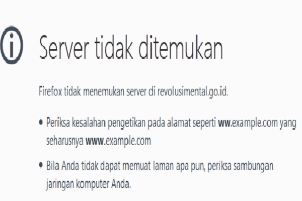 Hampir Sebulan, Situs Revolusi Mental Tak Terakses