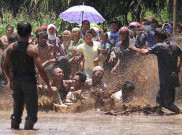 Mengenal Celot, Tradisi Mandi Lumpur Unik di Probolinggo