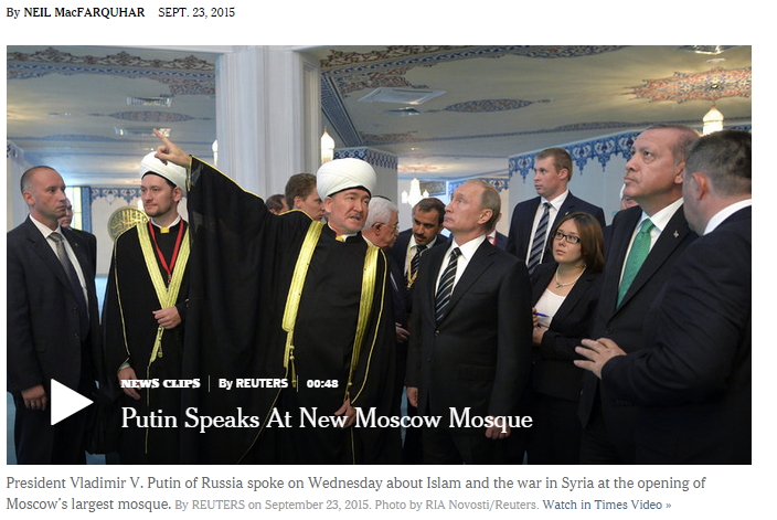 Presiden Putin Resmikan Masjid Terbesar di Rusia