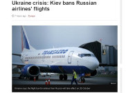 Ukraina Larang Pesawat Rusia Melintas di Wilayahnya