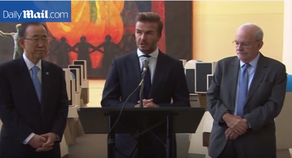 Bicara tentang Nasib Anak di Dunia, David Beckham Menahan Tangis