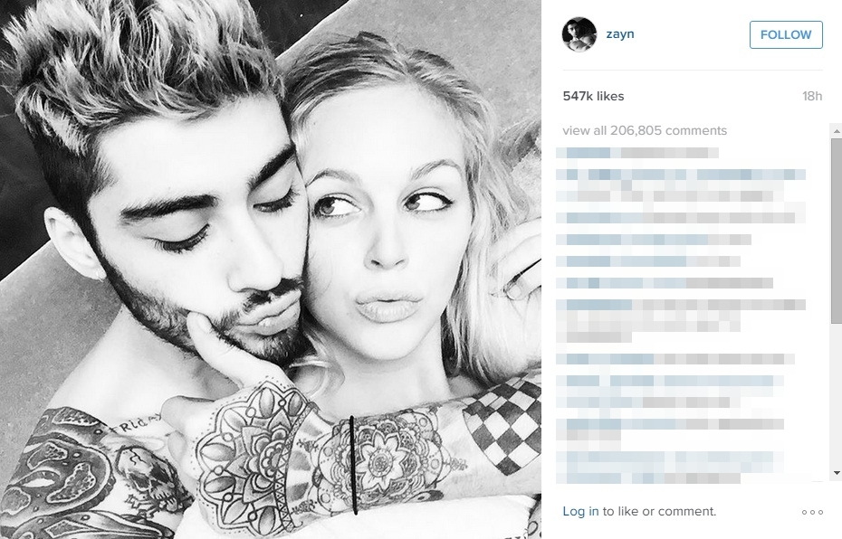 Terungkap, Wanita di Balik Foto Mesra Bersama Zayn Malik