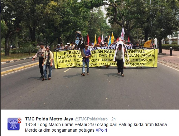 Tuntut Reformasi Agraria, Ratusan Petani Gelar Unjuk Rasa