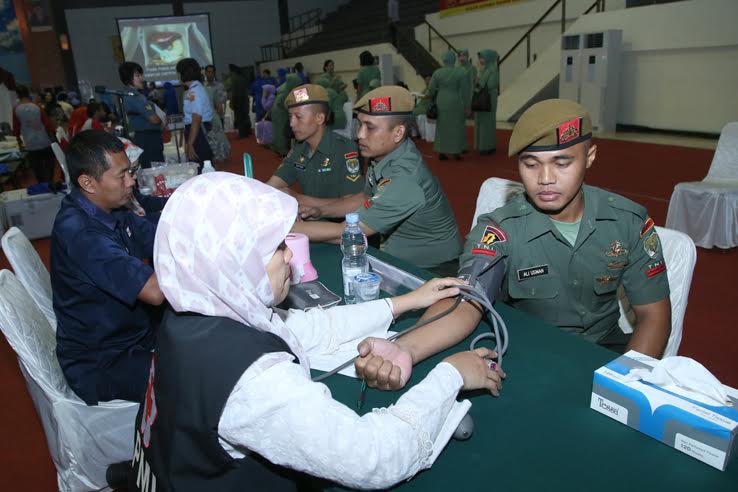 HUT ke-70, 3000 Prajurit Sumbangkan Darah