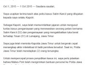 Kapolri Tanggapi Petisi Salim Kancil