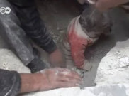 Terkubur Puing-Puing Bangunan, Bayi Palestina Ini Masih Hidup