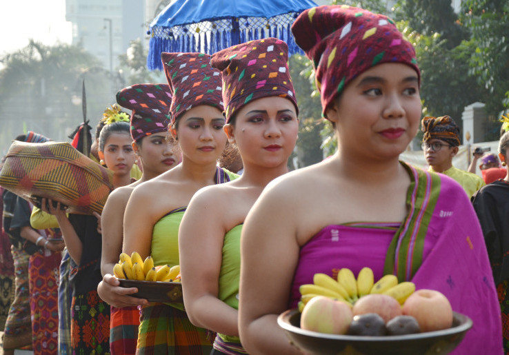 Semarak Parade Budaya Lombok-Sumbawa di CFD Bandung